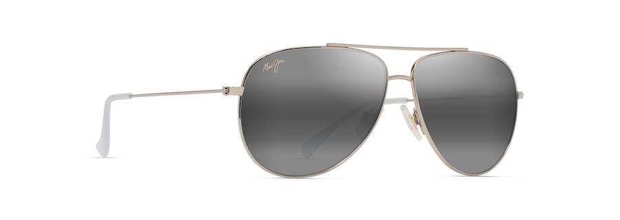 Occhiali da Sole Maui Jim HAU‘OLI 665-16A Oro chiaro lucido con cristalli