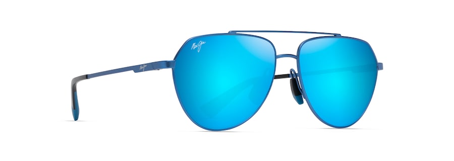 Occhiali da Sole Maui Jim WAIWAI B634-03 Blu trasparente opaco