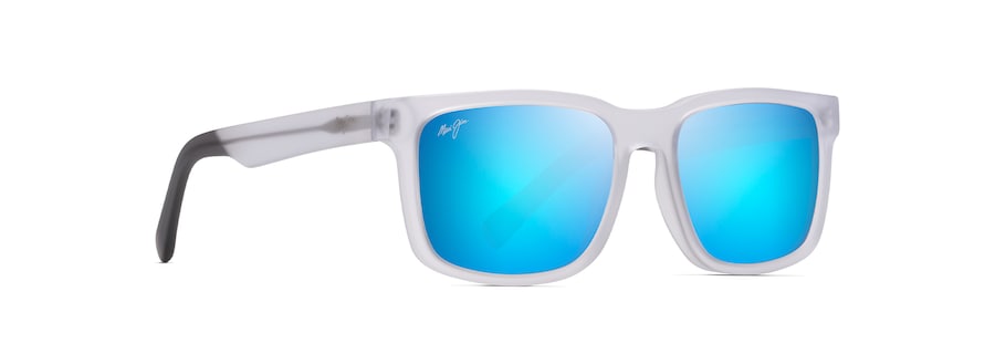 Occhiali da Sole Maui Jim STONE SHACK B862-05 Cristallo opaco con punte grigio scuro