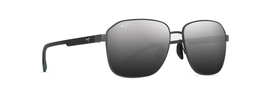 Occhiali da Sole Maui Jim ‘ONIPA‘A ASIAN FIT DSB651-02 Canna di fucile opaco con nero