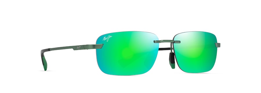 Occhiali da Sole Maui Jim LANAKILA GM624-15 Verde trasparente opaco