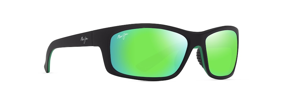 Occhiali da Sole Maui Jim KANAIO COAST GM766-02 Nero opaco / verde