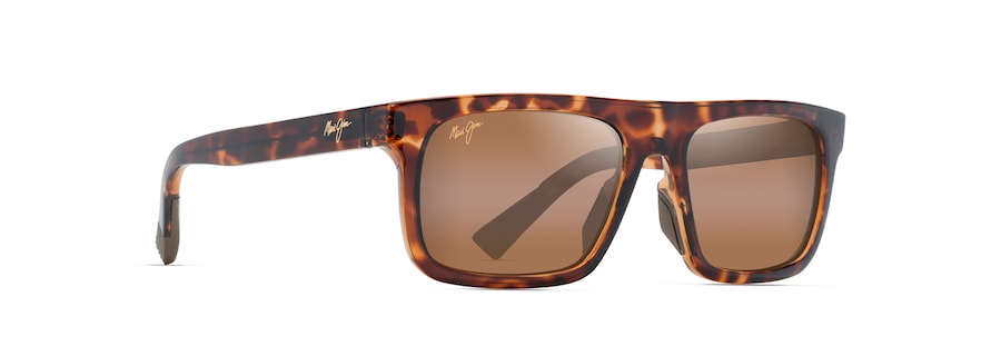 Occhiali da Sole Maui Jim ‘ŌPIO H616-01 Marrone chiaro trasparente lucido