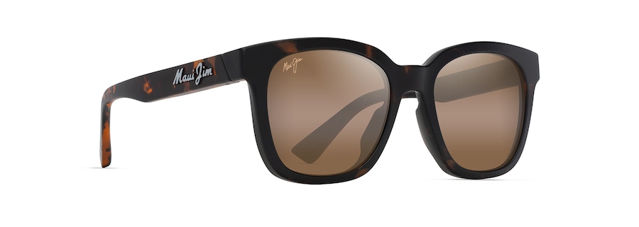 Occhiali da Sole Maui Jim HONUA ASIAN FIT H653-10 Avana scuro/Opaco