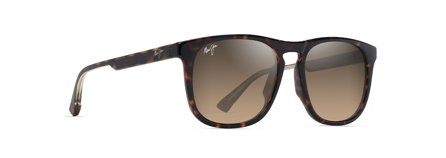 Occhiali da Sole Maui Jim KŪPA‘A HS641-10 Avana scuro lucido con giallo trasparente