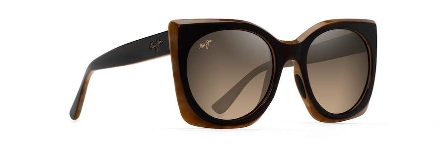 Occhiali da Sole Maui Jim PAKALANA HS855-01 Cioccolato con interno Tartaruga