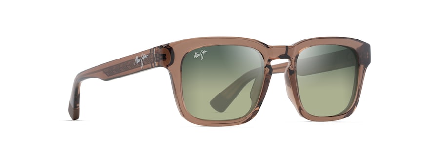 Occhiali da Sole Maui Jim MALUHIA HTS643-01 Marrone chiaro trasparente lucido