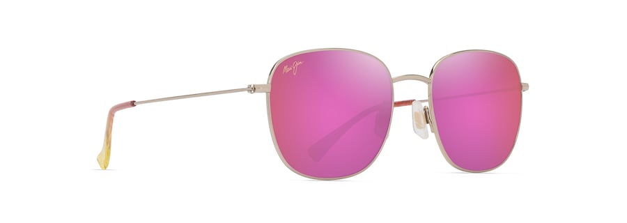 Occhiali da Sole Maui Jim ‘ŌLALI ASIAN FIT P657-16B Oro chiaro lucido con viola e rosa