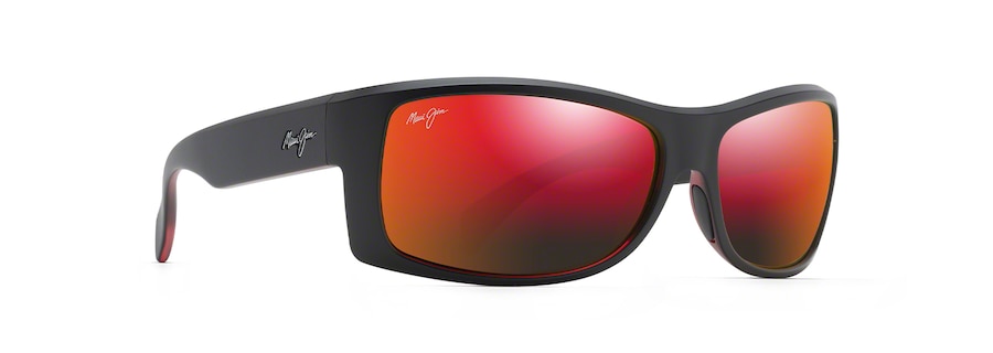 Occhiali da Sole Maui Jim EQUATOR RM848-04 Nero con interno rosso