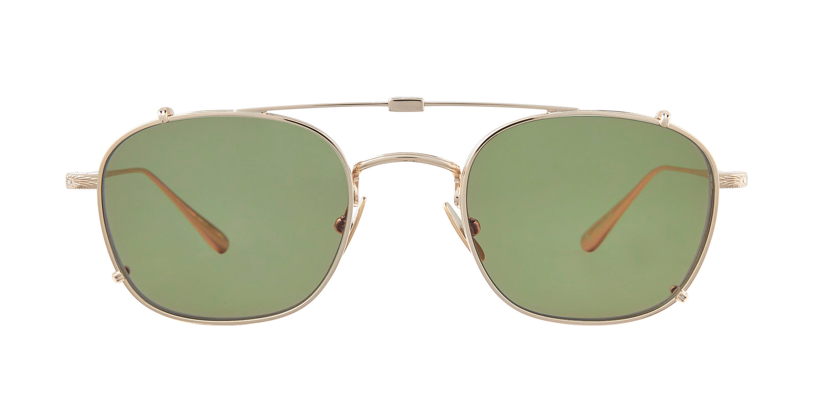 Garrett Leight CASCADE CLIP Gold/Green