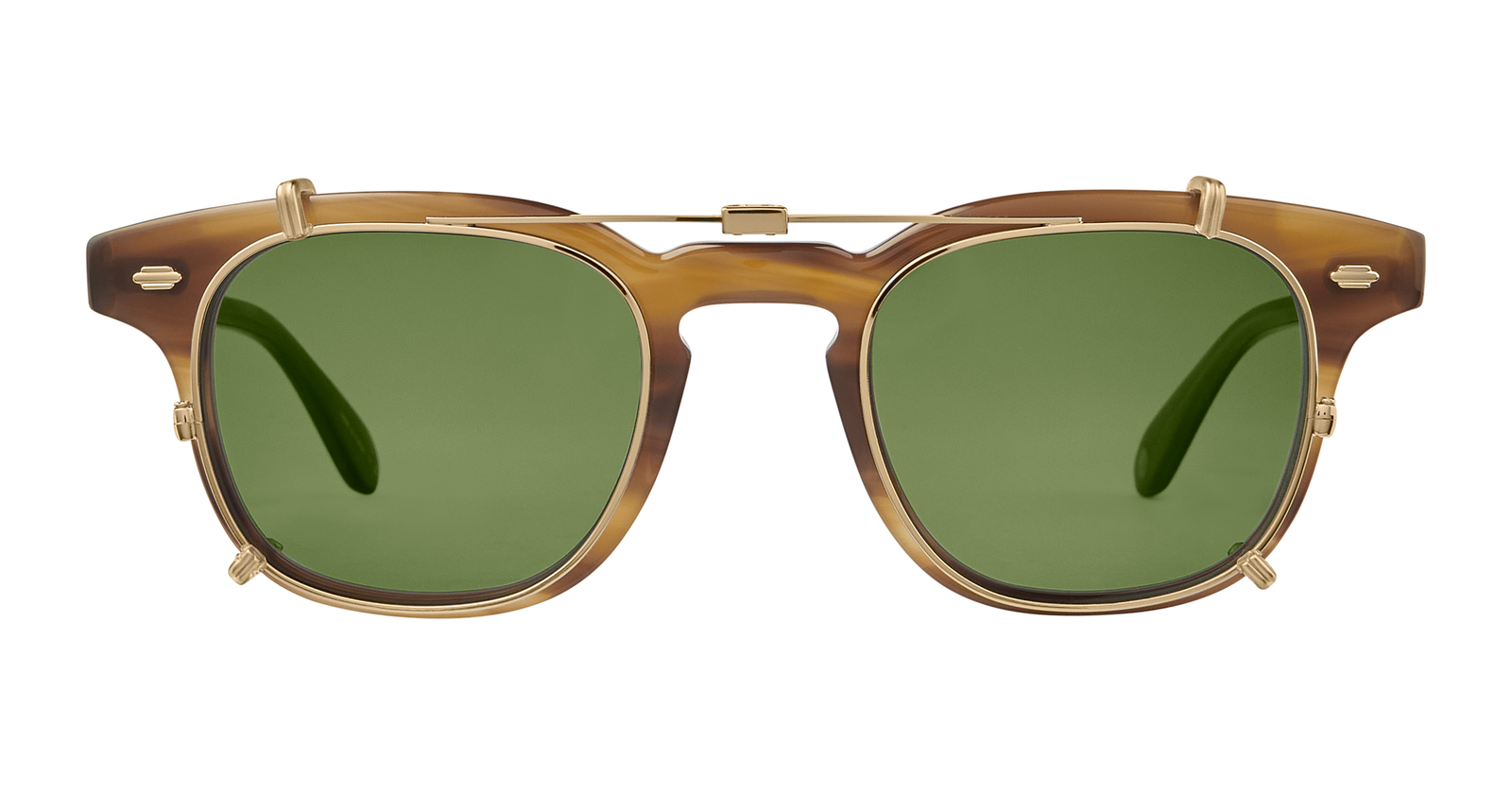 Garrett Leight SHERWOOD CLIP Gold/Green