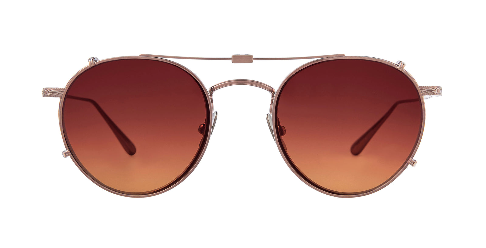 Garrett Leight WILSON CLIP Bronze/Amaretto Gradient