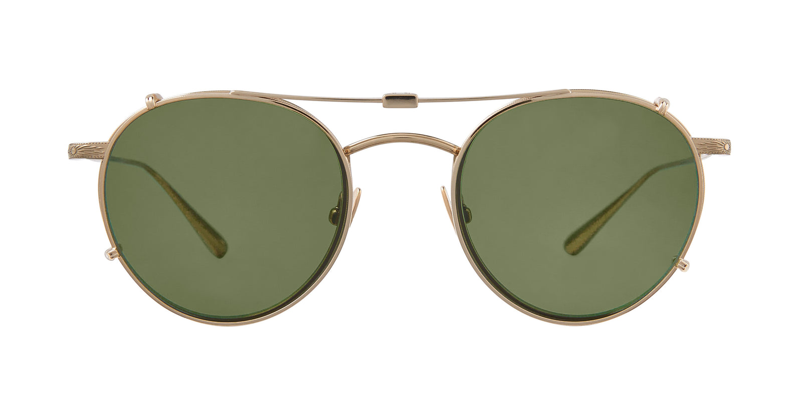 Garrett Leight WILSON CLIP Gold/Emerald