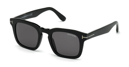 Occhiali da Sole Tom Ford DAX FT0751-N-01A-48 Nero Lucido