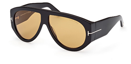 Occhiali da Sole Tom Ford BRONSON FT1044-01E-60 Nero Lucido