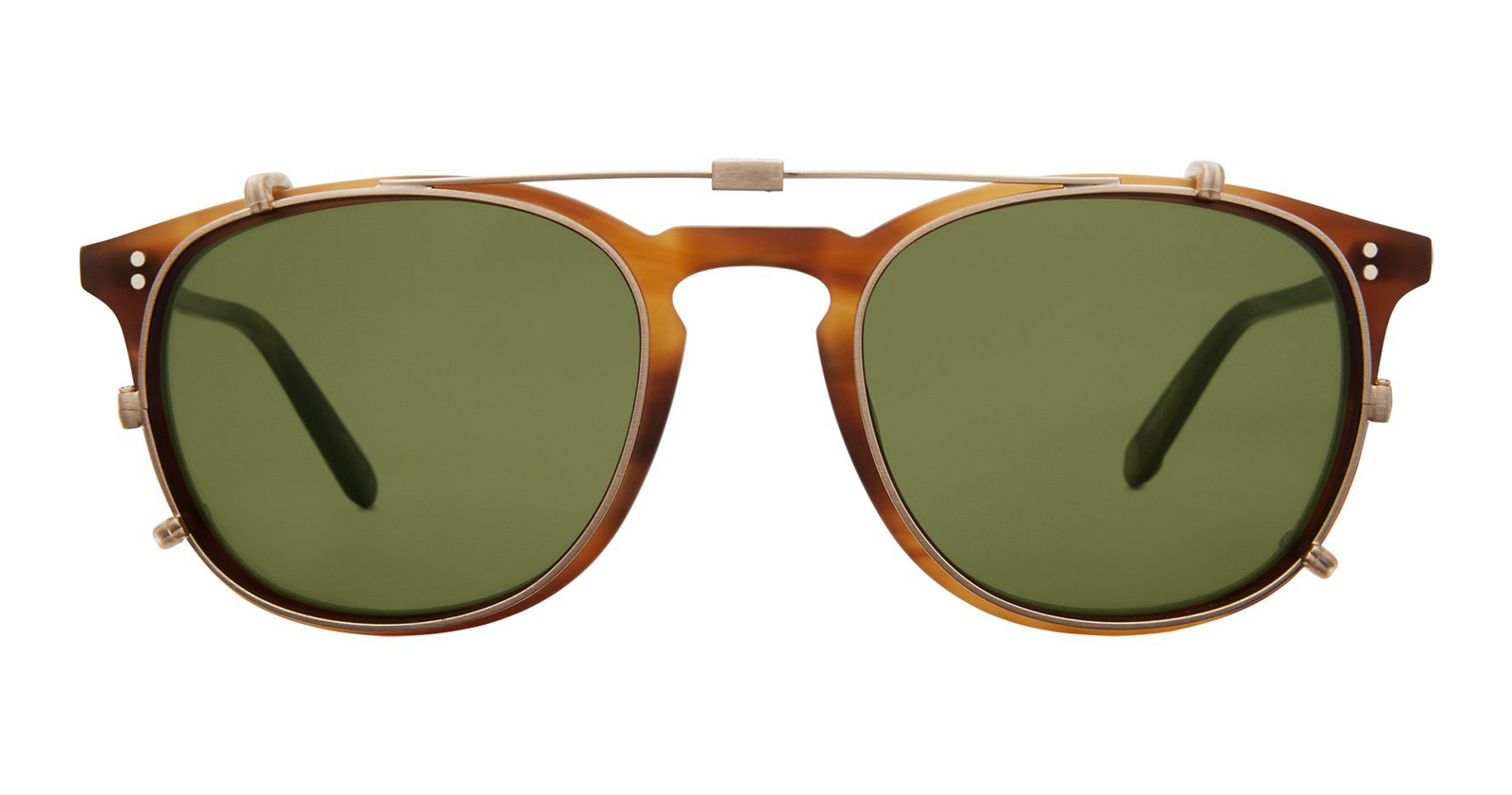 Garrett Leight KINNEY CLIP Gold/Green