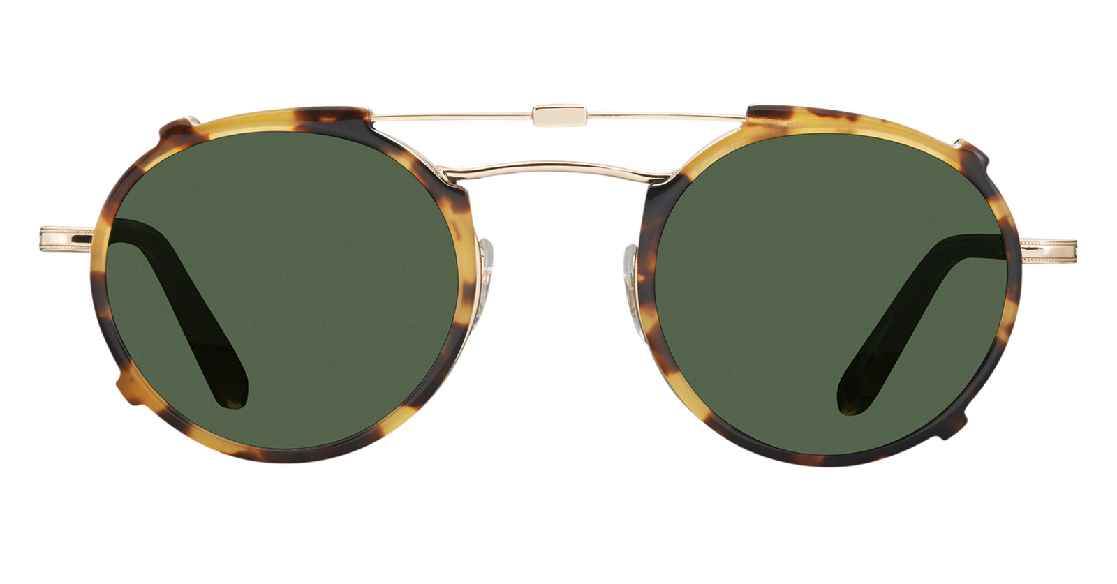 Garrett Leight PENMAR CLIP Gold-Sunflower/Green